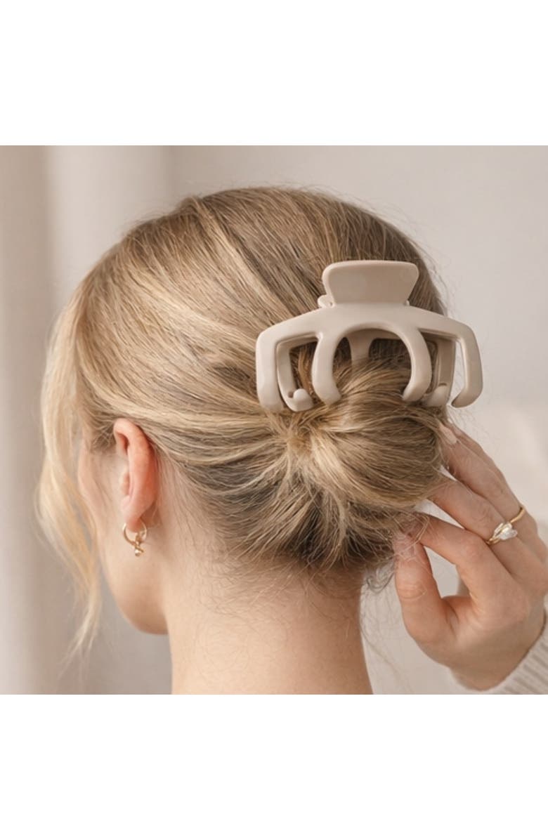 Donatello Gian Soft Matte Claw Clip Set 6 Pack, Alternate, color, Brown