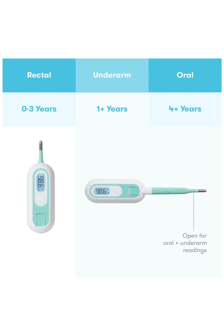 3-in-1 True Temp Thermometer, Alternate, color, WHITE