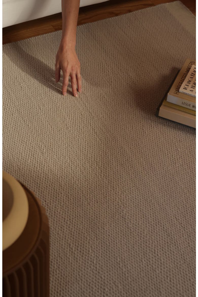 One of a Kind Wool & Cotton Rug, Alternate, color, DUNE WHITE
