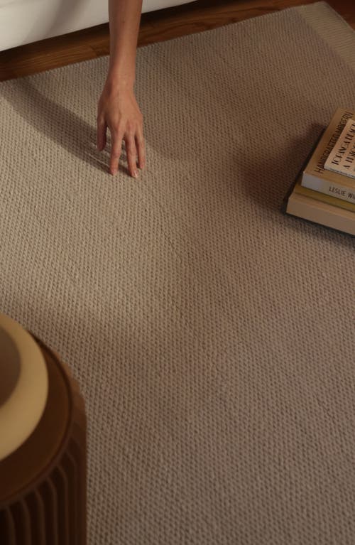 Fable One Of A Kind Wool & Cotton Rug In Dune White
