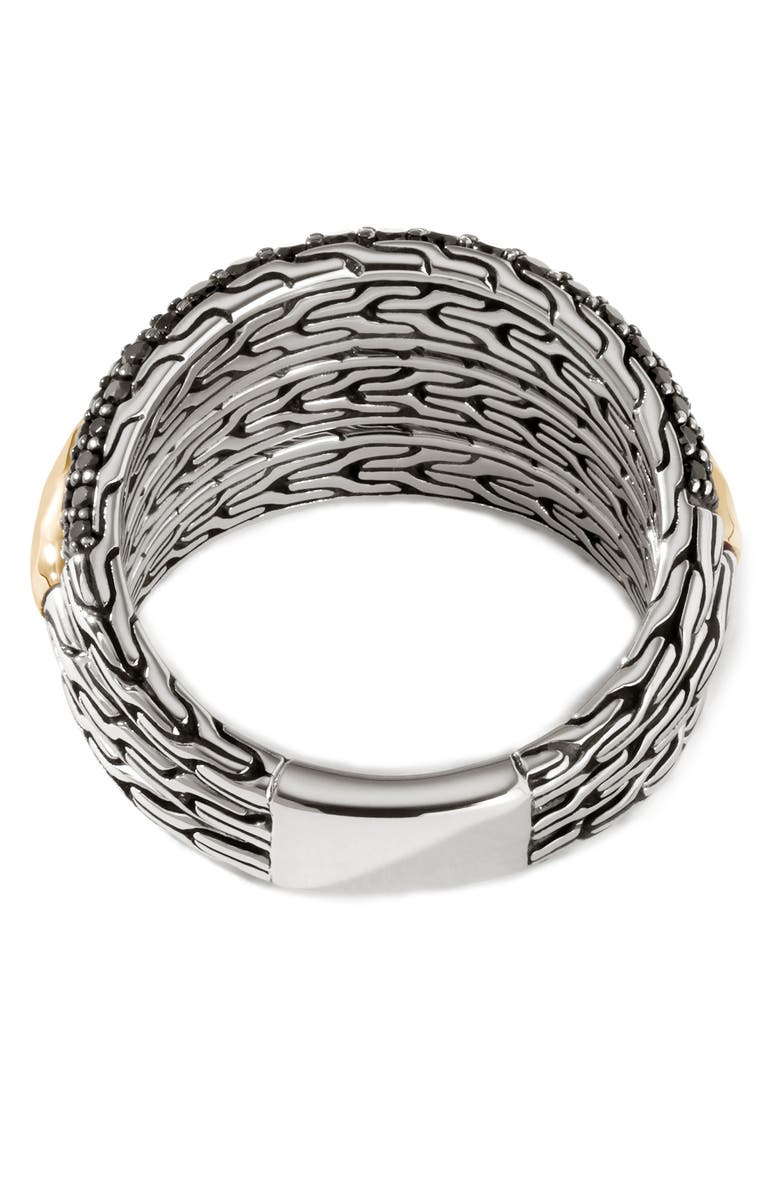 John Hardy Classic Chain Hammered 3-Row Ring, Alternate, color,