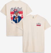 IMAGE ONE Men's  Cream Auburn Tigers Uncle Sam Mascot T-Shirt