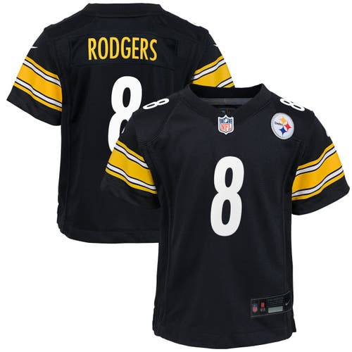 Nike Kids' Youth  Aaron Rodgers Black Pittsburgh Steelers Game Jersey