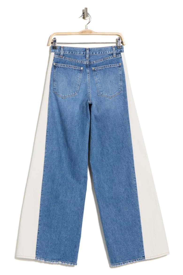 Ramblin' Man Wide Leg Jeans, Alternate, color, WHITE / VINTAGE DENIM