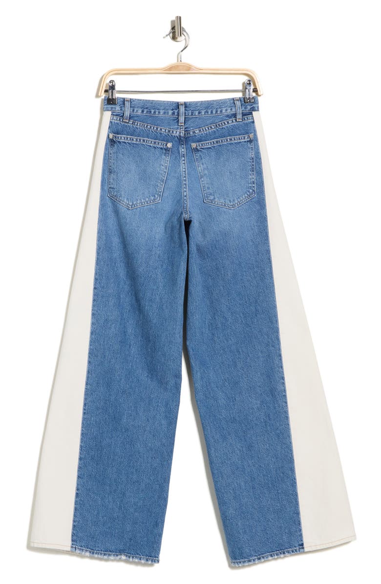 TWP Ramblin' Man Wide Leg Jeans, Alternate, color, White / Vintage Denim