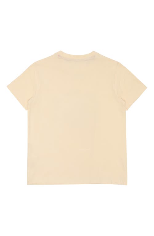 The New Kids' Loppy Sequin Embellished Organic Cotton Graphic T-shirt In Angora