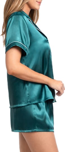 Stefani Solid Satin Short Pajamas
