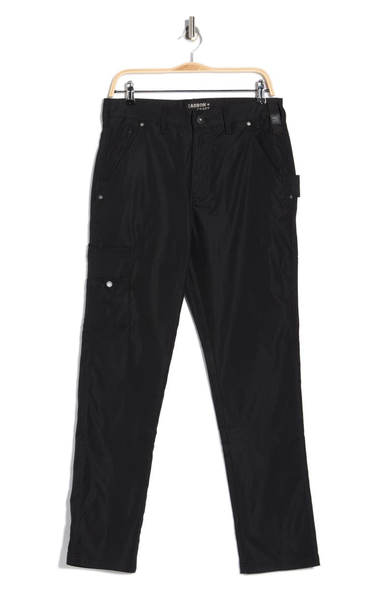 CARBON + CRAFT Water Resistant Technical Carpenter Joggers, Main, color, Black