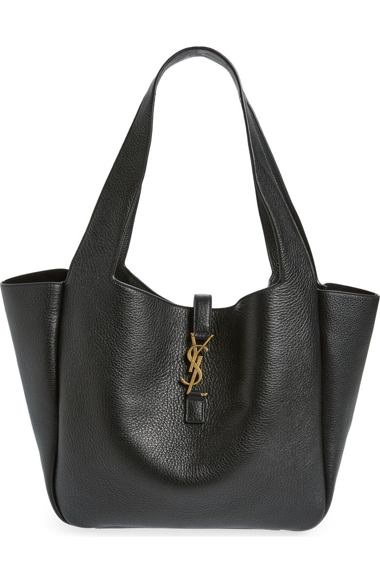 Saint Laurent Bea Deerskin Leather Tote, Main, color,