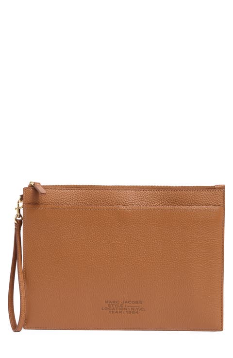 The Large Leather Wristlet