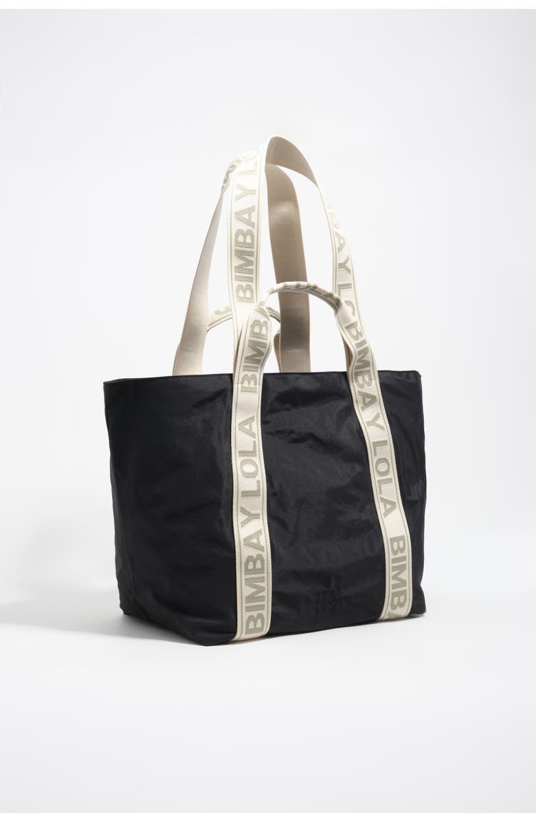 Bimba y Lola Large Nylon Tote Bag, Main, color, Graphite