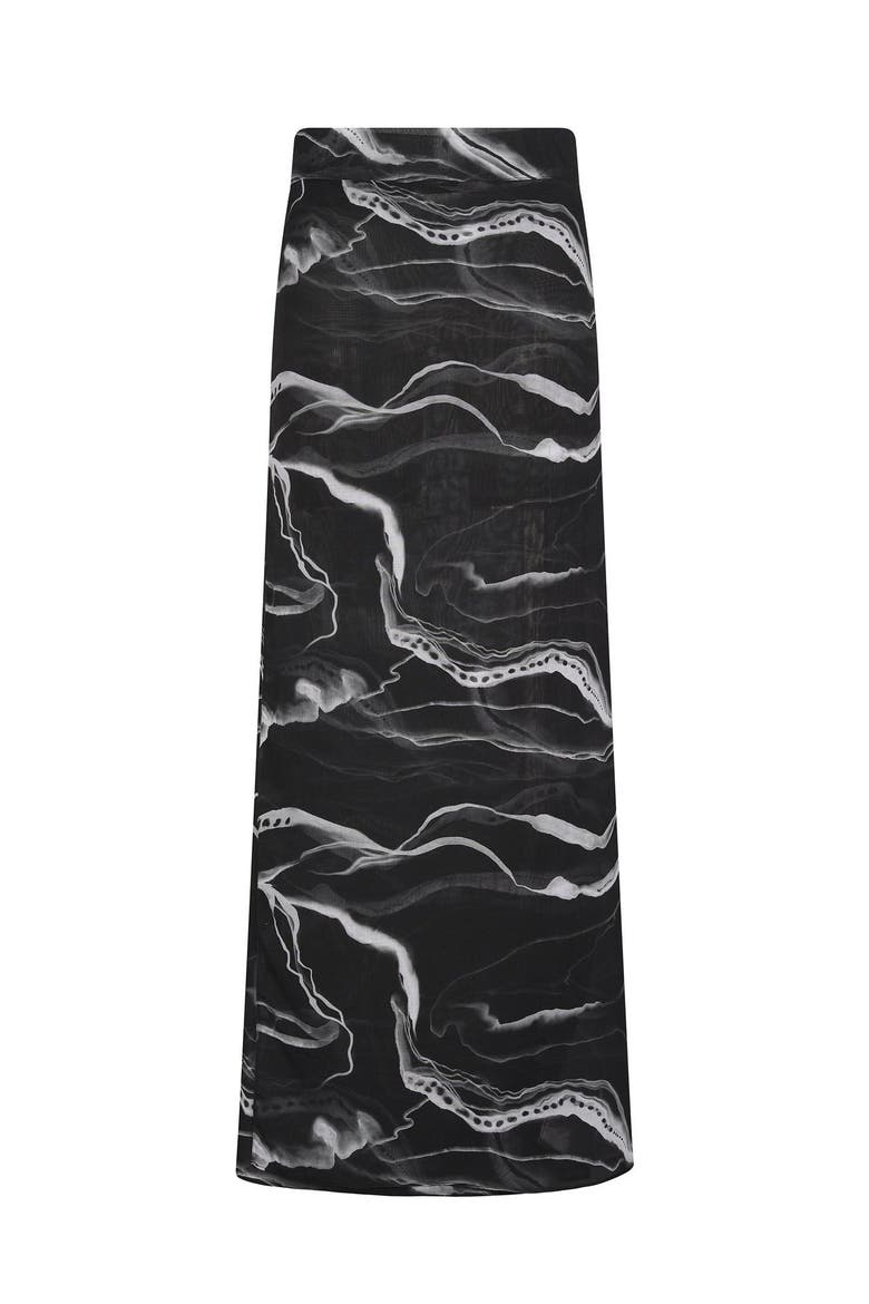 Pareo Print Skirt, Alternate, color, Print Negro