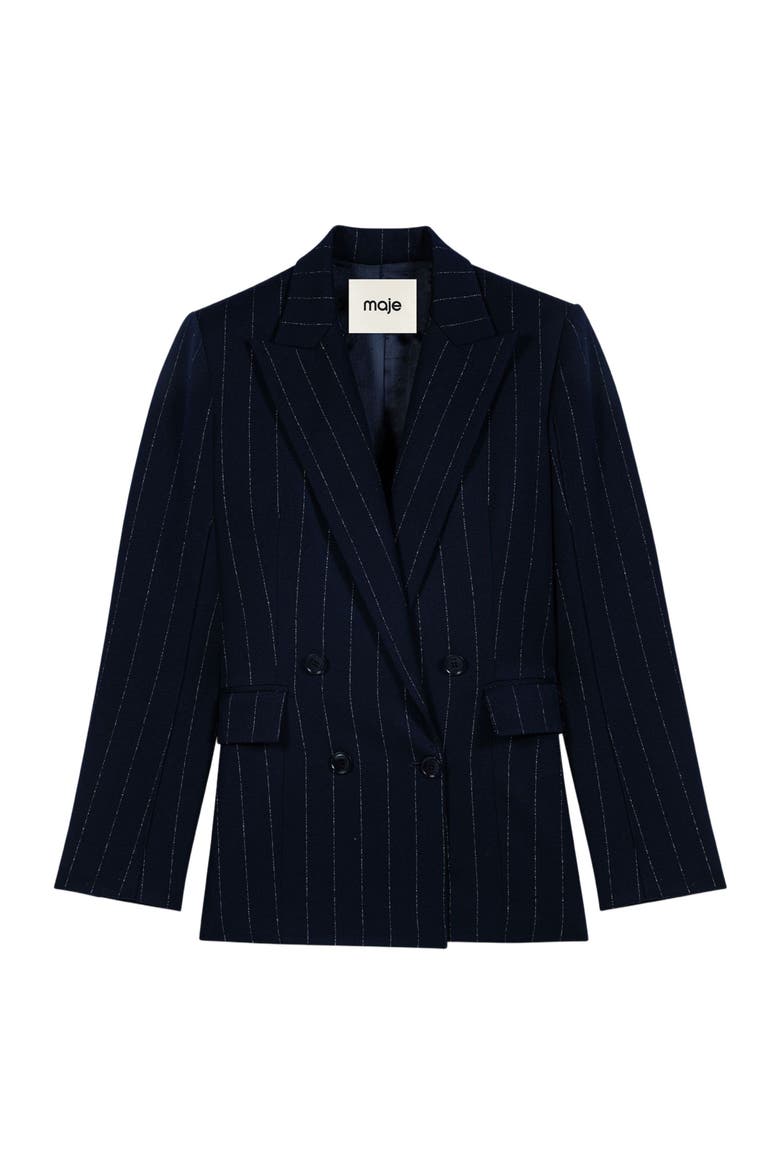 Double-breasted suit jacket, Alternate, color, Navy