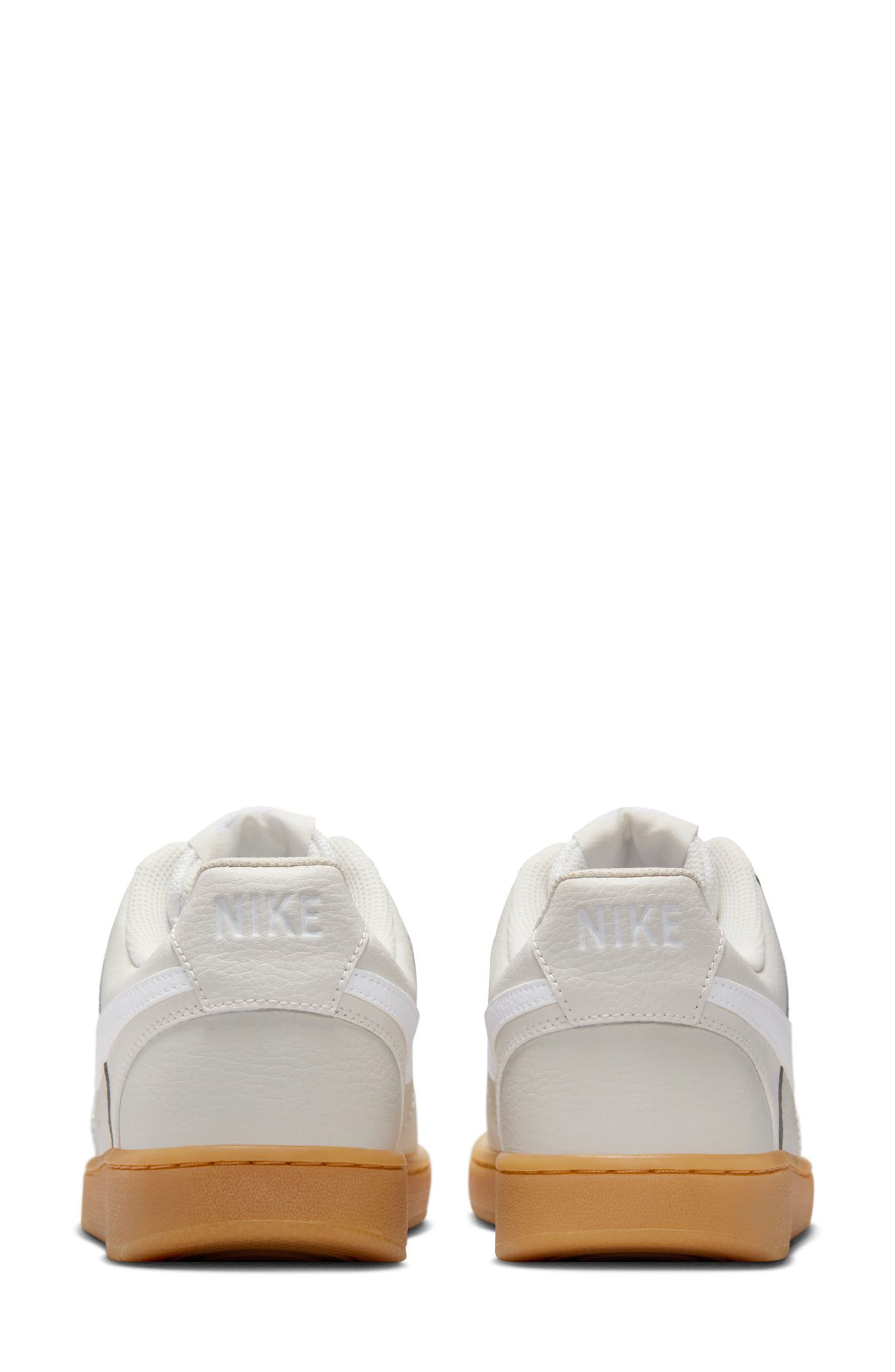 Nike Court Vision Low Sneaker, Alternate, color, Light Bone/ White/ Yellow