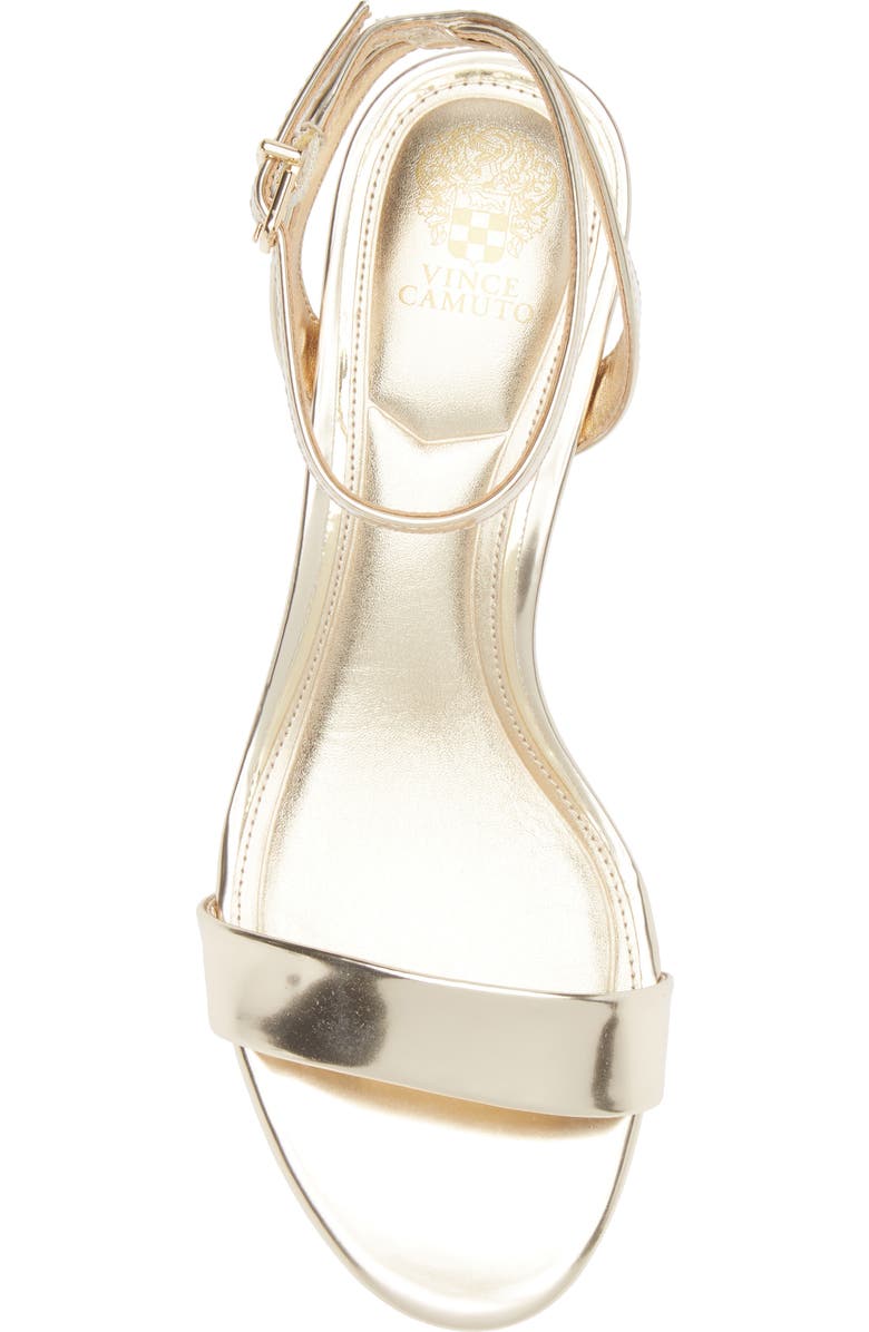 Vince Camuto Lilla Ankle Strap Sandal, Alternate, color, Egyptian Gold