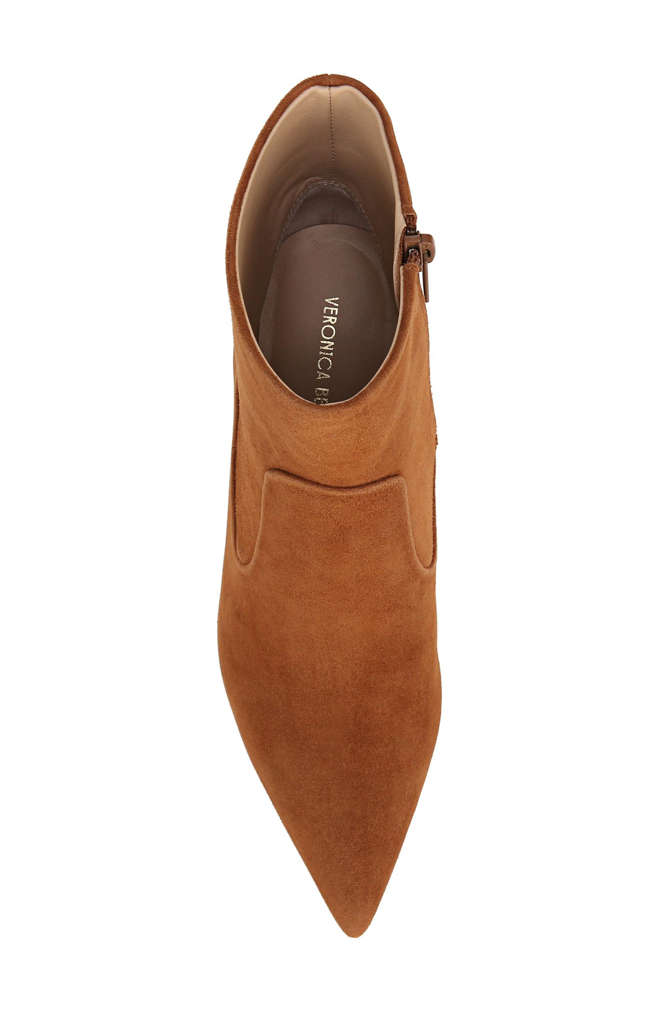 Veronica Beard Larissa Pointed Toe Bootie, Alternate, color, Caramel