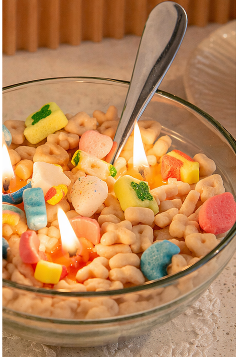 Lucky Charms Cereal Candle 2.0, Alternate, color, Off-white / Multicolor