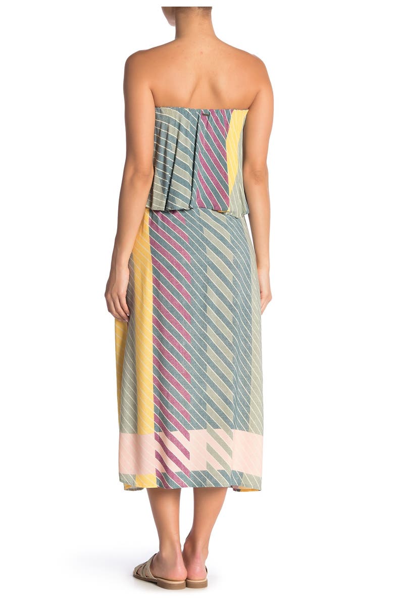 O'Neill Koi Strapless Midi Dress, Main, color, 