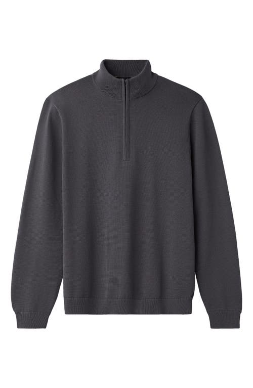 Rhone Commuter Quarter Zip Sweater In Gray