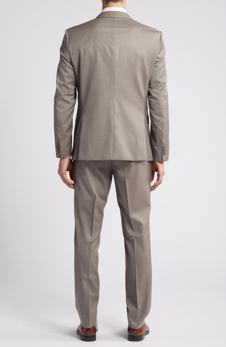 BOSS Huge Solid Wool Suit, Alternate, color, Lt Bge