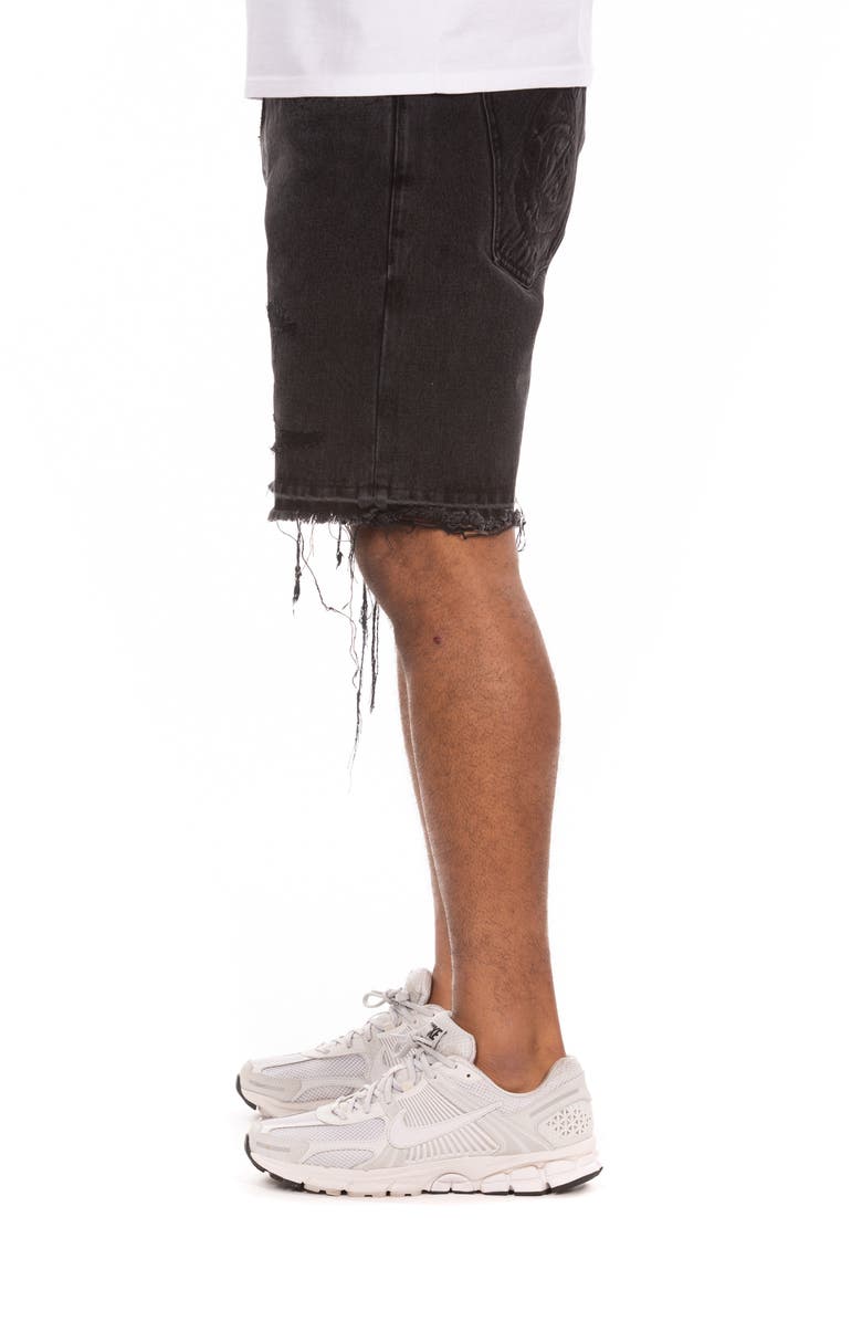 Billionaire Boys Club BB Evo Cutoff Denim Shorts, Alternate, color, Dark Hive