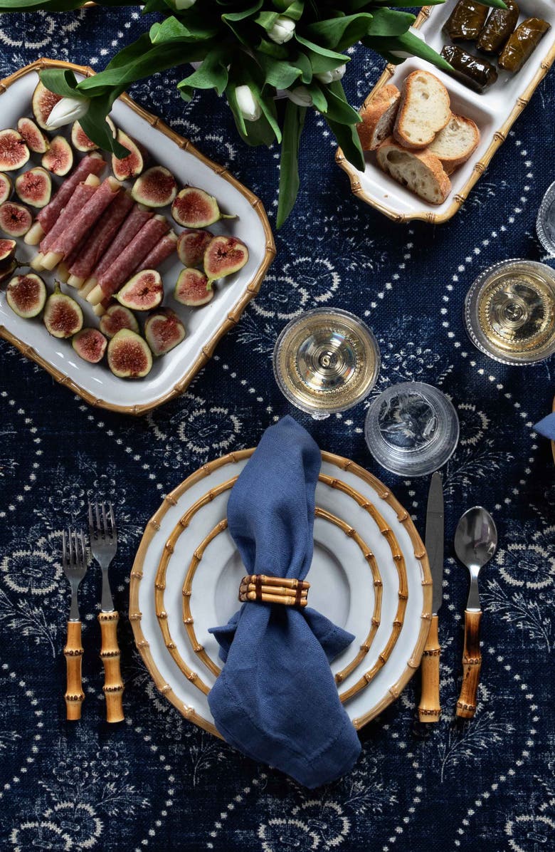 Juliska Set of 4 Bamboo Napkin Rings, Alternate, color,