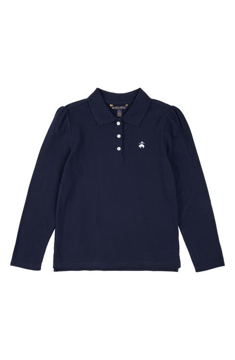 Kids' Long Sleeve Knit Polo (Big Kid)