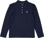 Brooks Brothers Kids' Long Sleeve Knit Polo
