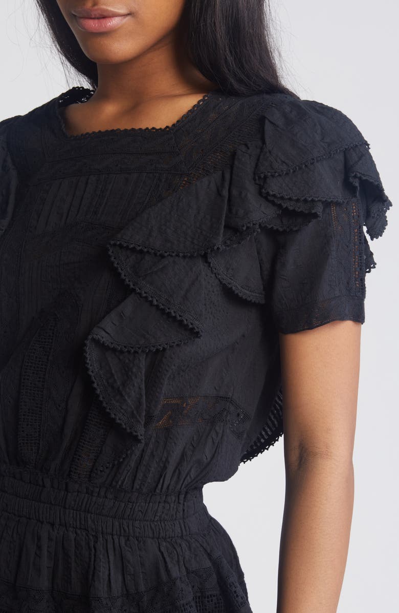 LoveShackFancy Stella Cocktail Minidress, Alternate, color,