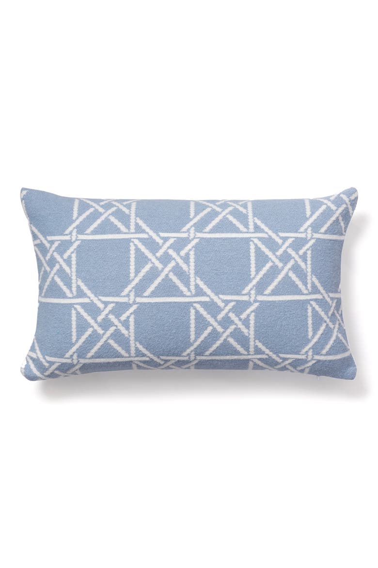 Lattice Work Decorative Throw Pillow, Main, color, LIGHT MARINE