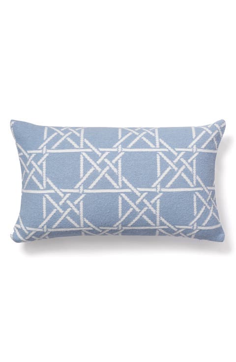 Lattice Work Decorative Lumbar Throw Pillow