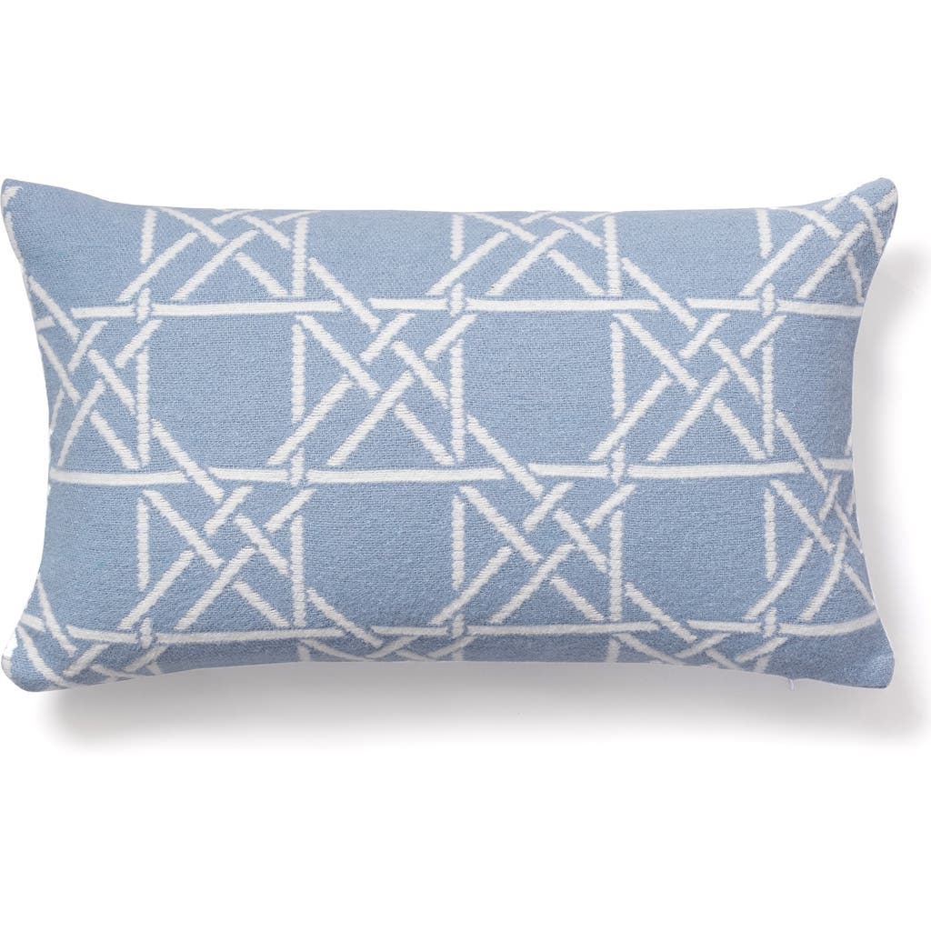 Brooks Brothers Lattice Work Decorative Throw Pillow In Blue
