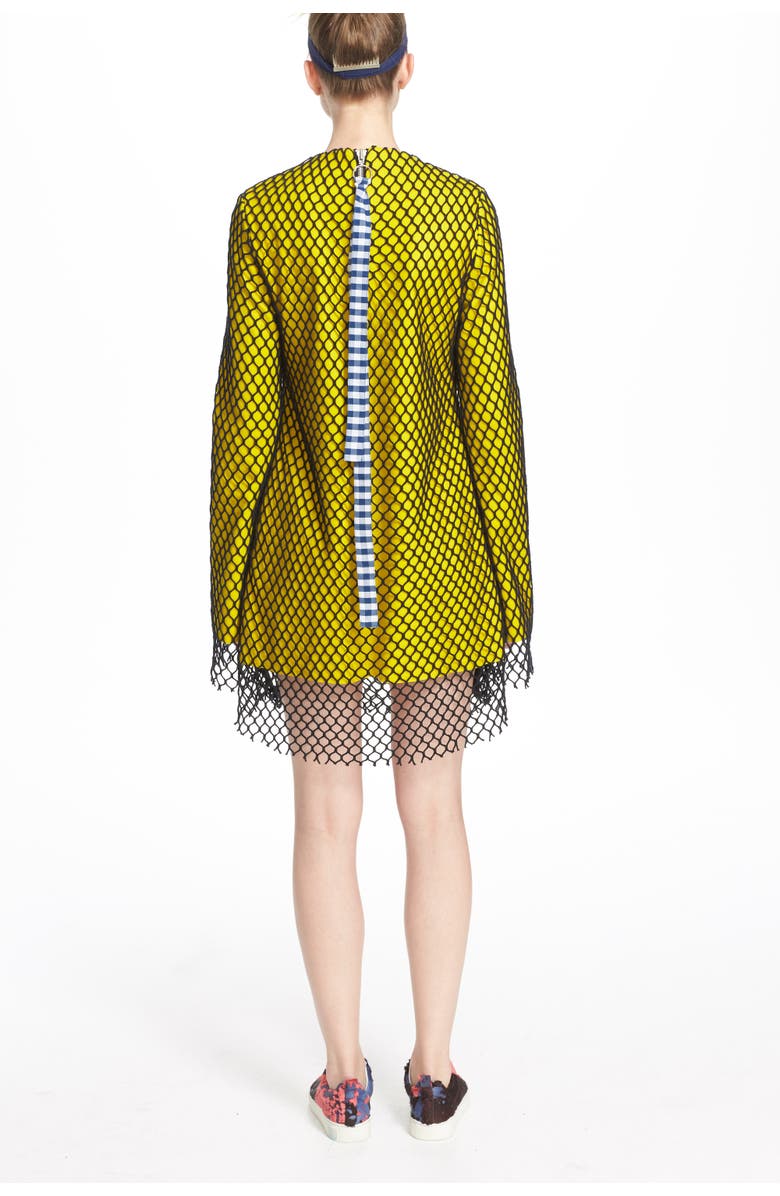 Marques’Almeida Marques'Almeida Long Sleeve Mesh Minidress, Alternate, color,
