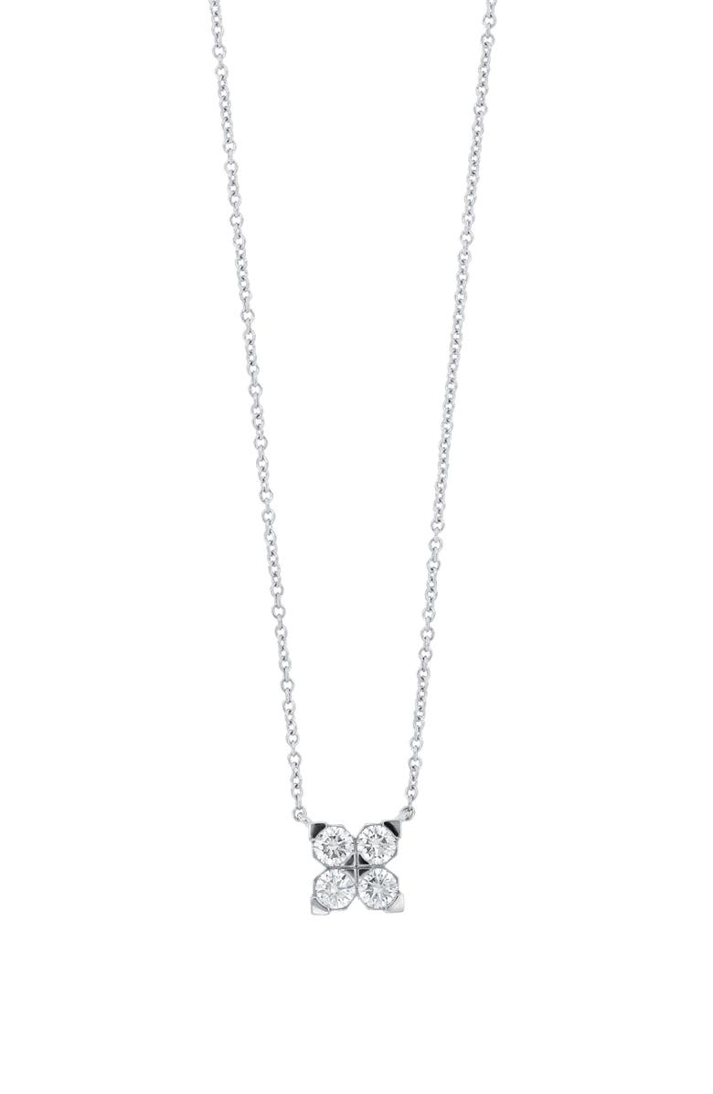 Bony Levy Mika Diamond Square Pendant Necklace, Main, color, 