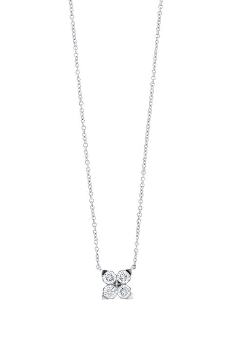 Mika Diamond Square Pendant Necklace (Nordstrom Exclusive)