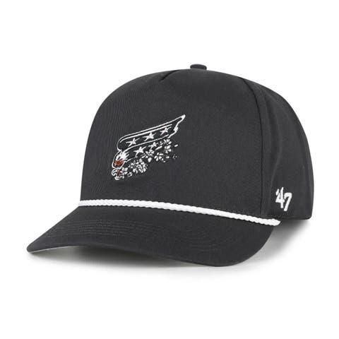 Men's '47 Charcoal Washington Capitals Cherry Blossom Rope Hitch Adjustable Hat