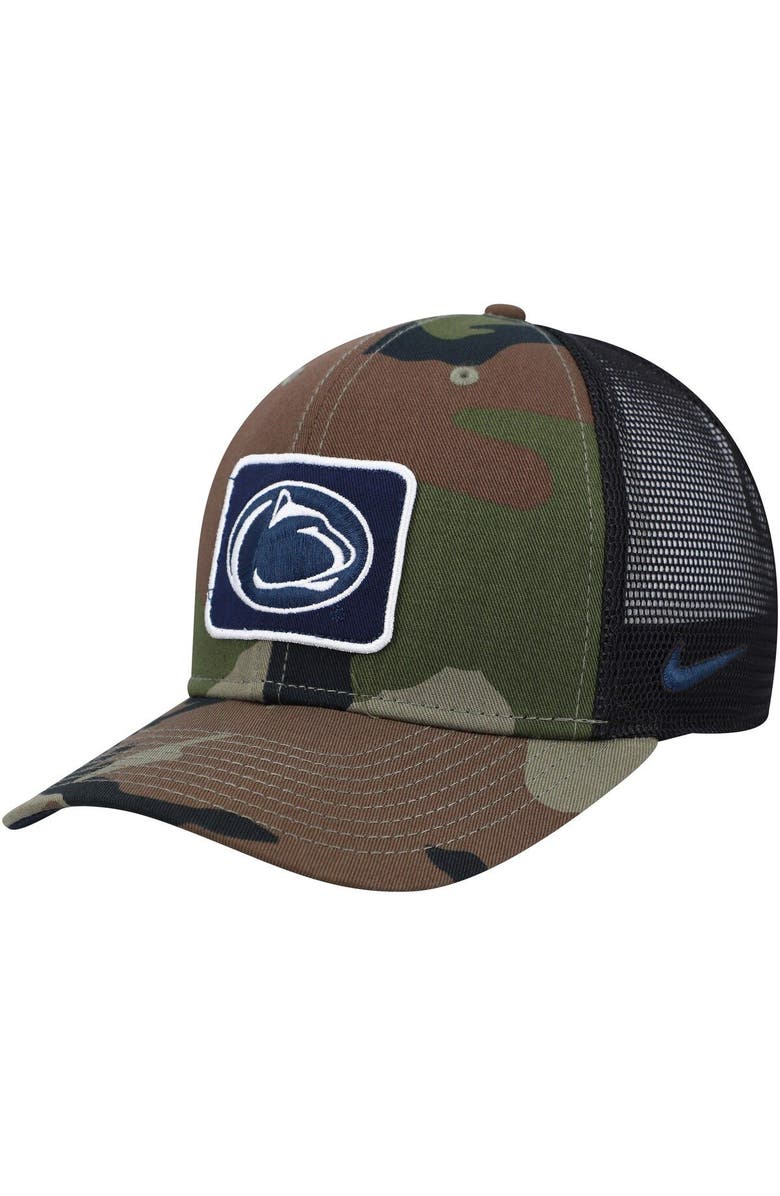 Nike Men's Nike Camo/Black Penn State Nittany Lions Classic99 Trucker Snapback Hat, Main, color,