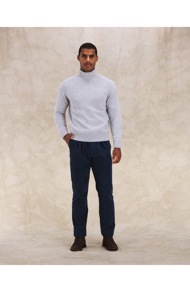 Fortela Mallory Merino Wool High Neck Sweater, Alternate, color, Grey