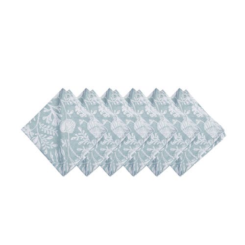 C & F Home C&f Home Seafoam Reef Cotton Napkins, Set Of 6 In Blue