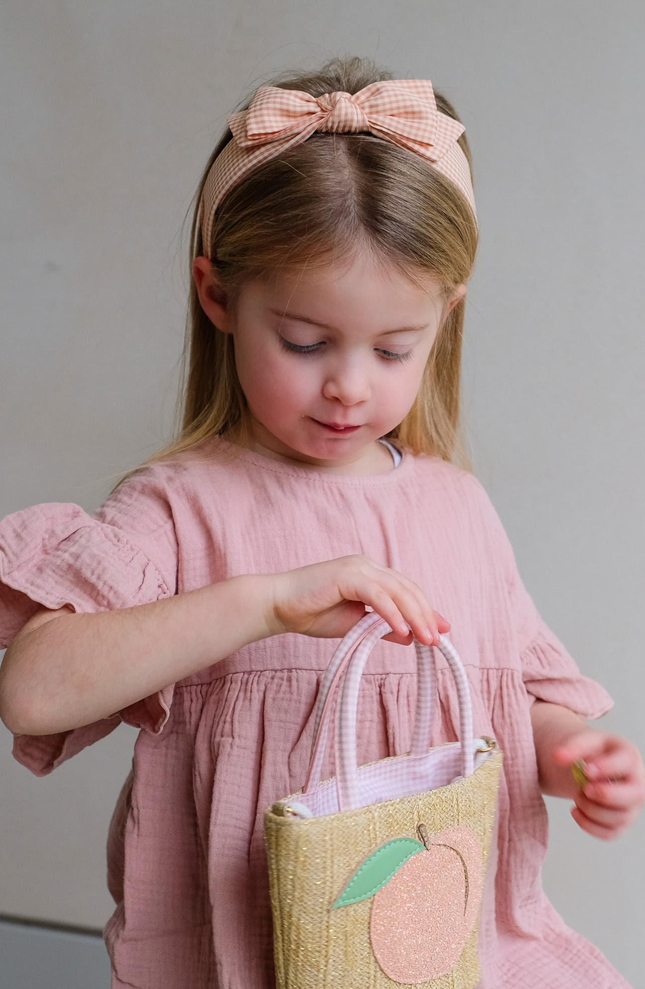 Mimi & Lula Kids' Peach Basket, Alternate, color, Light/ Pastel Orange