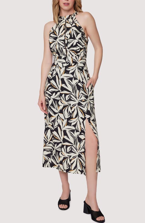 Genevieve Ladder Stitch Midi Dress