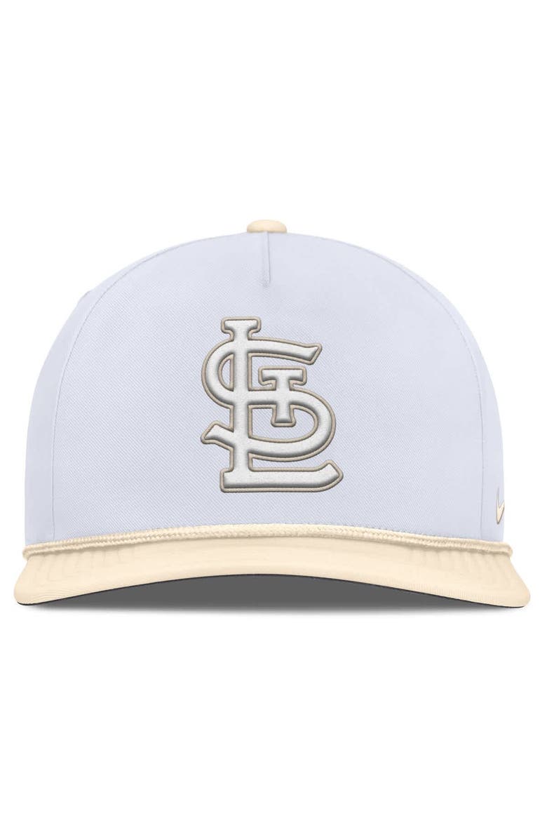 Nike Men's Nike White/Cream St. Louis Cardinals Pro Performance Snapback Hat, Alternate, color, White
