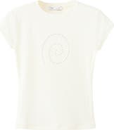 MANGO Spiral Studded T-Shirt