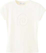 MANGO Spiral Studded T-Shirt
