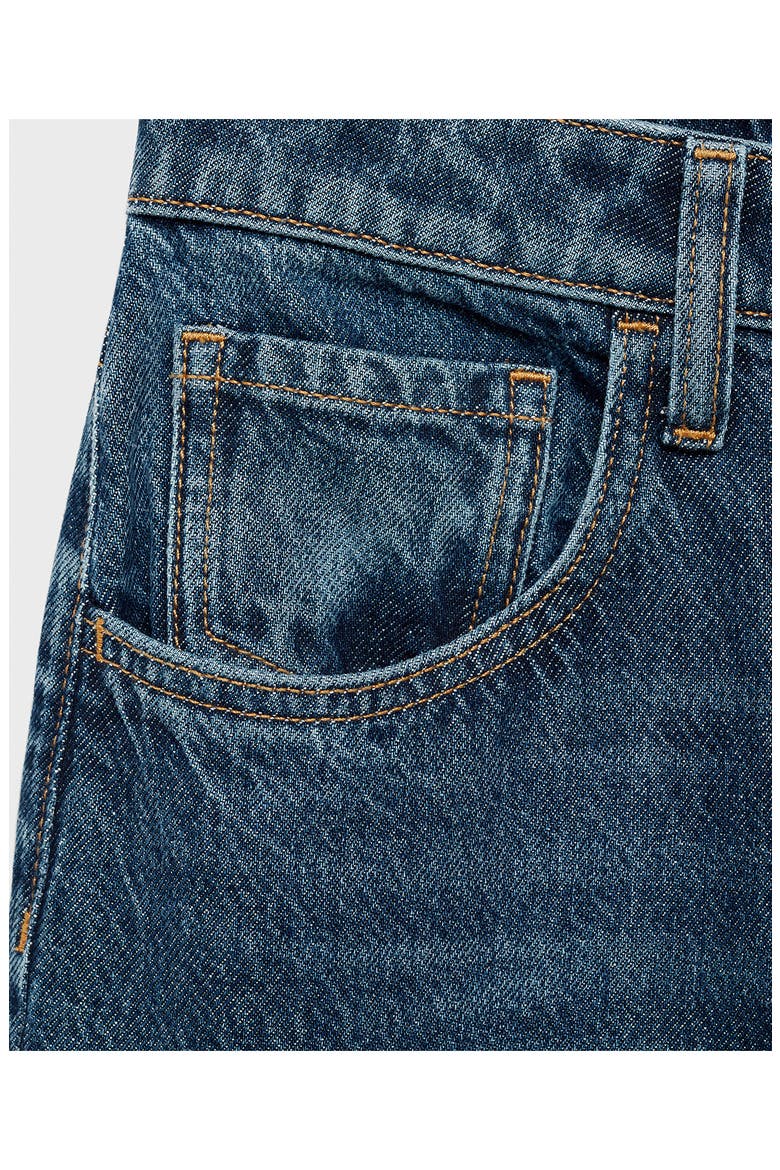 High Waist Balloon Jeans, Alternate, color, DARK BLUE