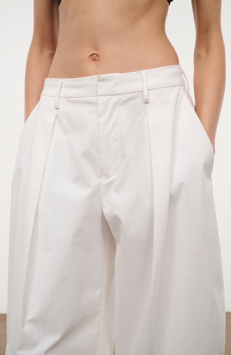 STAUD Elias Barrel Pants, Alternate, color, White