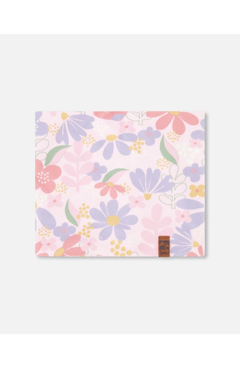 Deux par Deux Stretch Jersey Flower Print Neck Tube, Main, color, Pink Flower Print