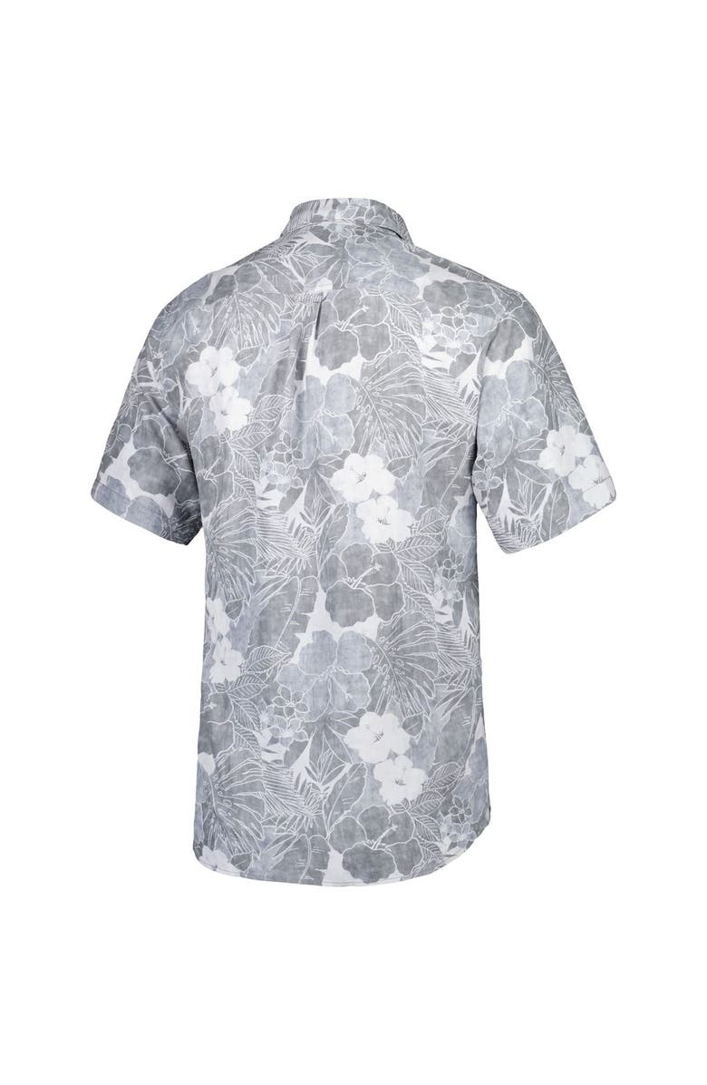 Tommy Bahama Men's Tommy Bahama Gray Philadelphia Eagles Coconut Point Playa Floral Camp IslandZone Button-Up Shirt, Alternate, color, 