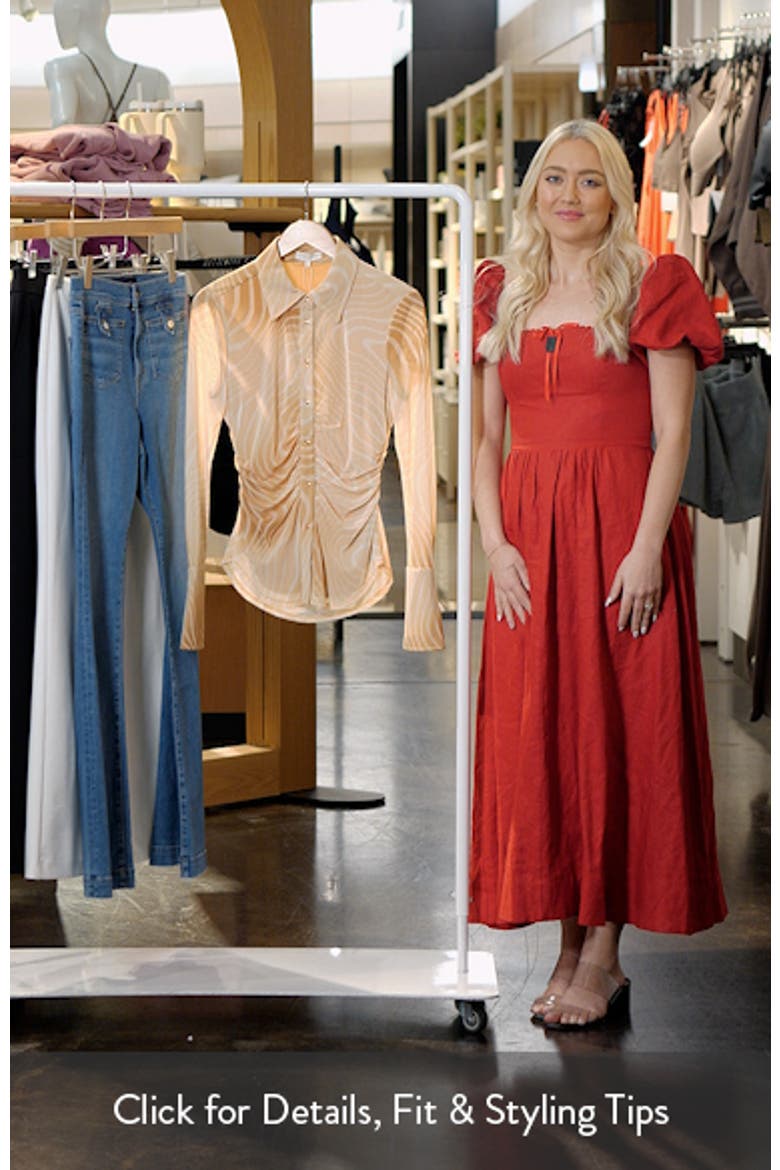 Talisa Flare Sleeve Button-Up Top video