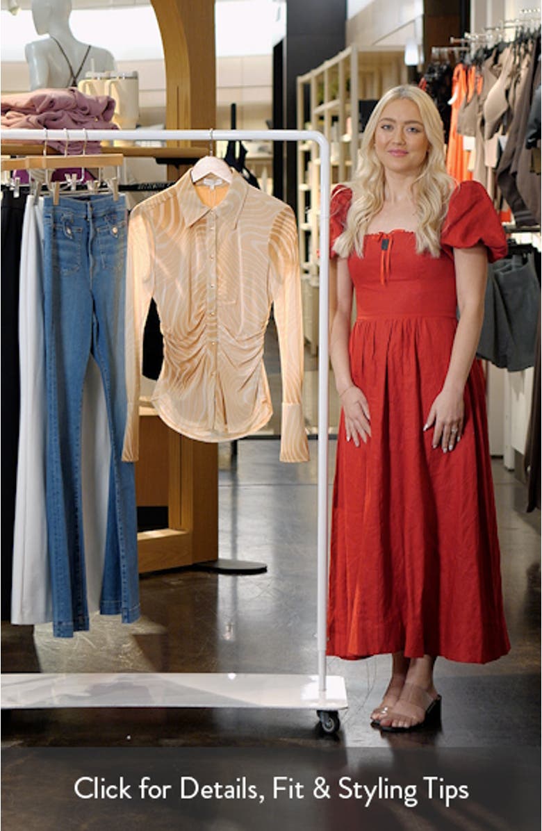 Talisa Flare Sleeve Button-Up Top, sales video thumbnail